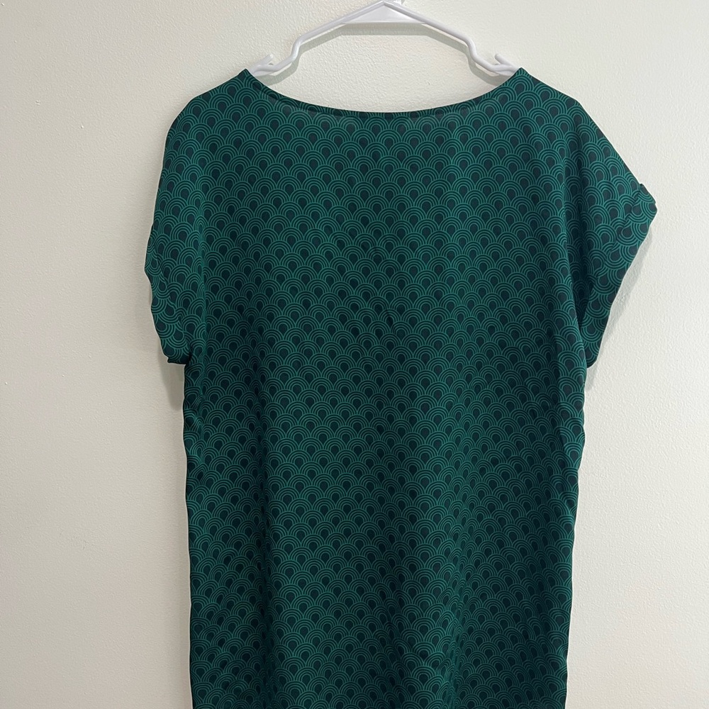 Express Emerald Patterned Blouse - image 5